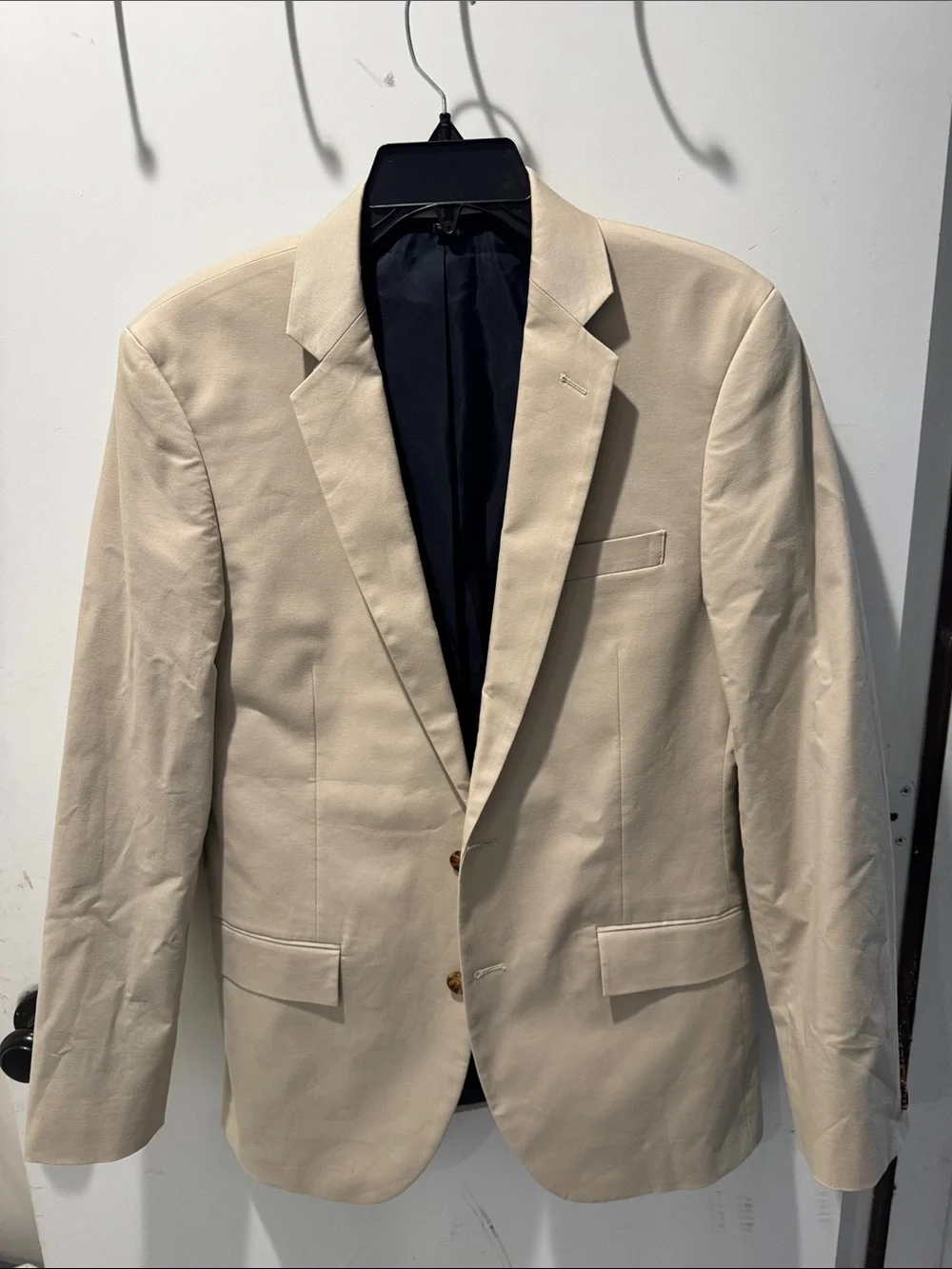 J. Crew Khaki Sport Coat with Navy Lining